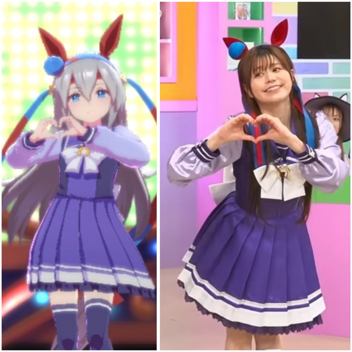 kusakari27's tweet image. 比較してみました😇
#ウマ娘 
#タマモクロス