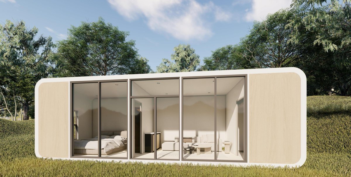 GoodyoBath's tweet image. Why wait years to build when you can have luxury delivered? Our sleek modular cabins offer a 5-star experience with a minimal footprint. Perfect for guest houses, Airbnb rentals, or your own private escape. 🚐💨

For more infos click here: goodyobp.com/pages/prefab-h…

#modularhome