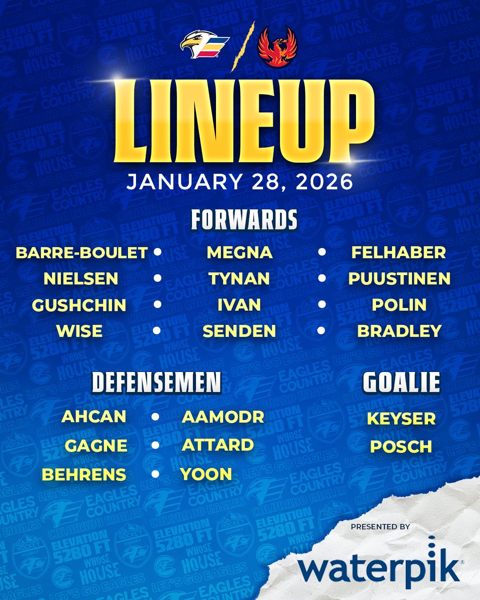 ColoradoEagles's tweet image. Switching things up