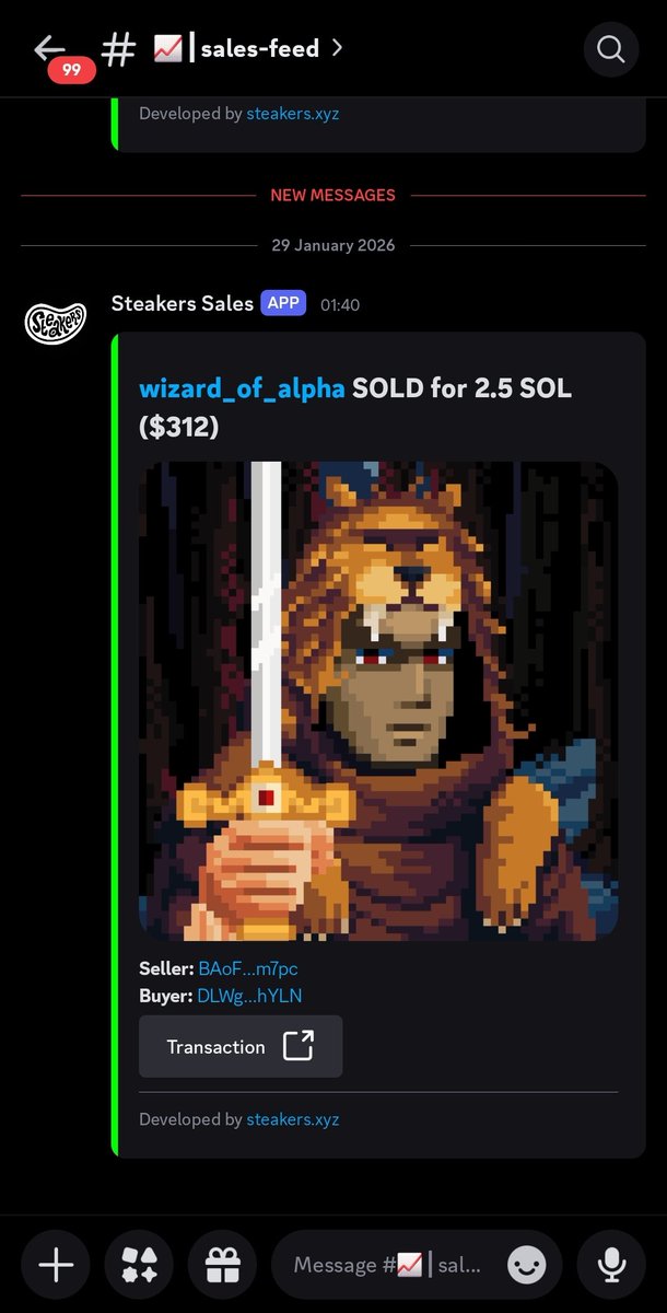 An NFT Wizard sold at 2.5 $SOL 🤩
#NFTCommunity #SolanaNFTs <a href="/MagicEden/">Magic Eden 🪄</a>