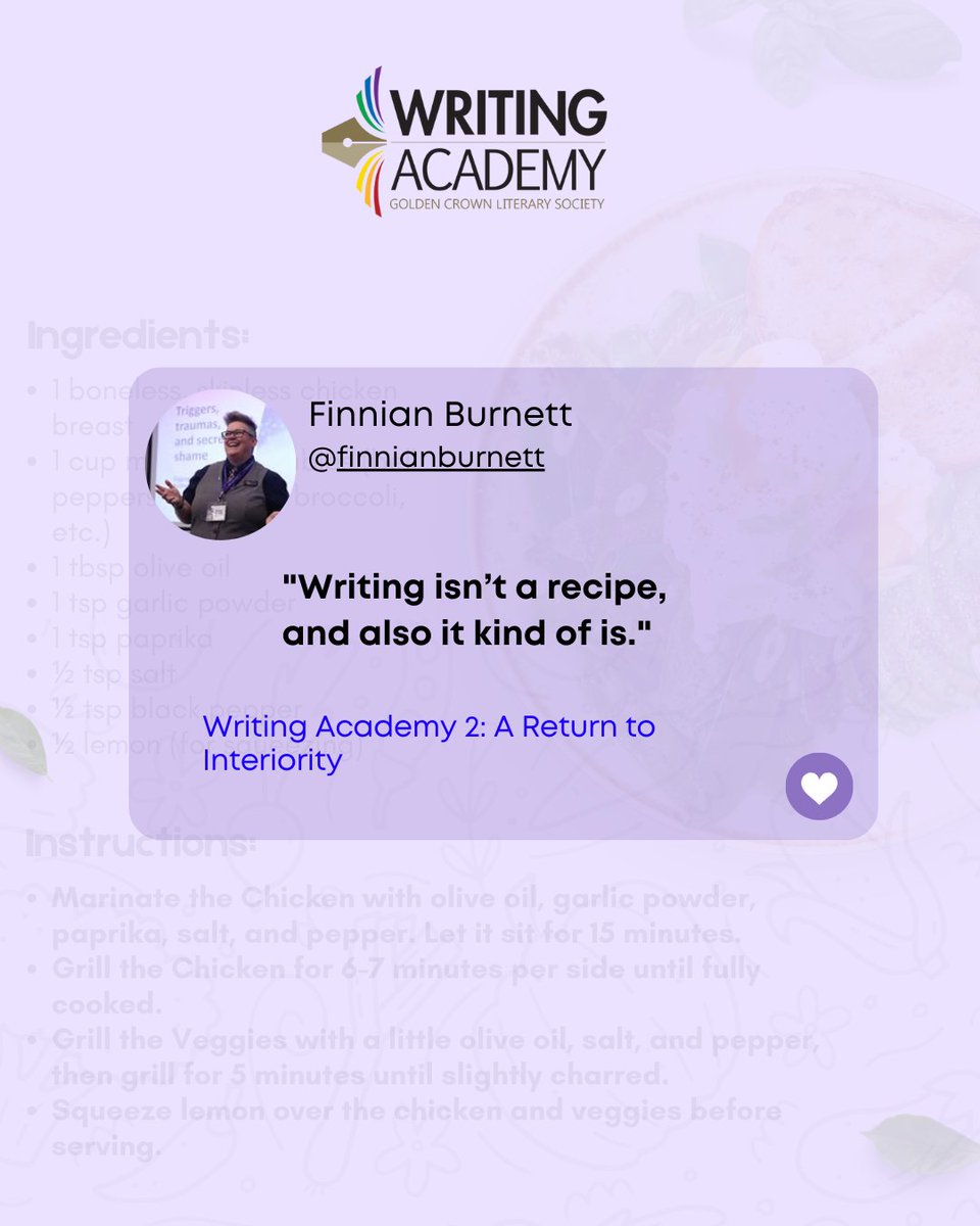 Writing Academy - helping author's cook their books (in the best way) since 2014.

Enrollment is open, sign up today! (l!nk in bio)

#gclswa #sapphicfiction #sapphicwritingprograms #lesfic #sapphicreaders