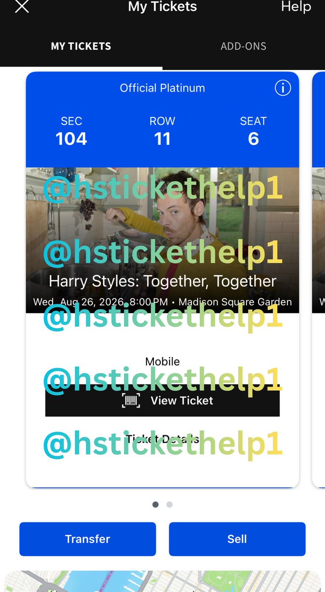 Harry Styles Ticket Help tweet media