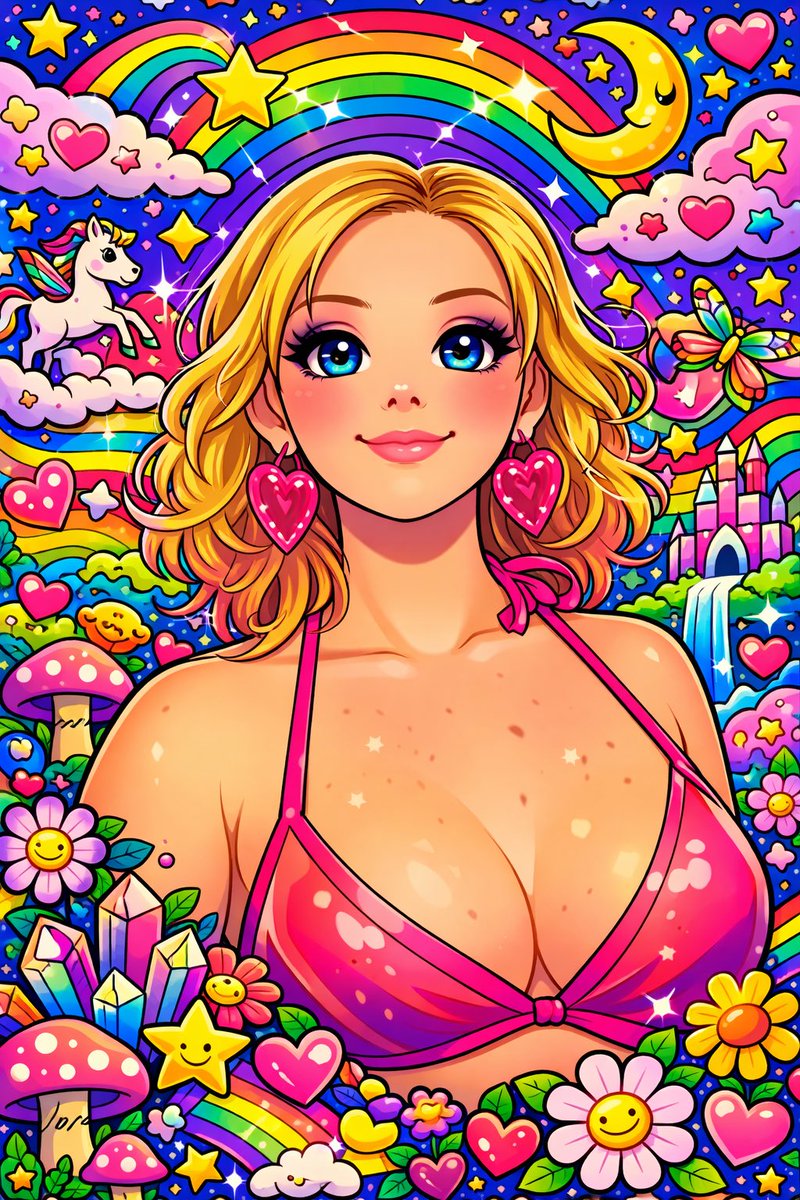 VioletBordeux's tweet photo. chatGPT made me a Lisa Frank porn star 💋 https://t.co/LUhX02KQT8