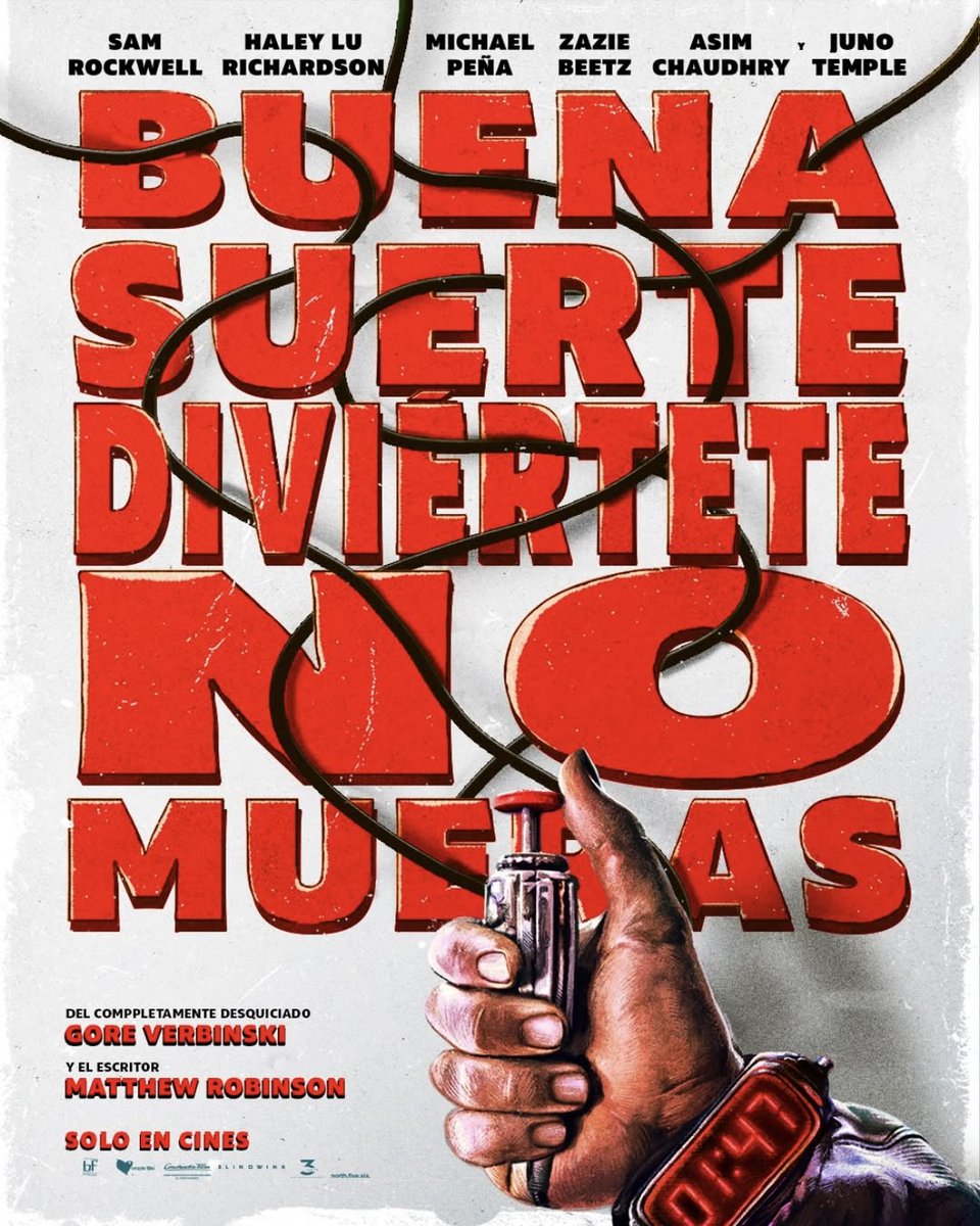Te espera una noche bien rara en la película de comedia de acción y aventuras de ciencia ficción #BuenaSuerteDivierteteNoMueras, protagonizada por #SamRockwell, #HaleyLuRichardson, #MichaelPeña, #ZazieBeetz, #AsimChaudhry, #TomTaylor y #JunoTemple.
<a href="/SihayCine/">SíHayCine</a>