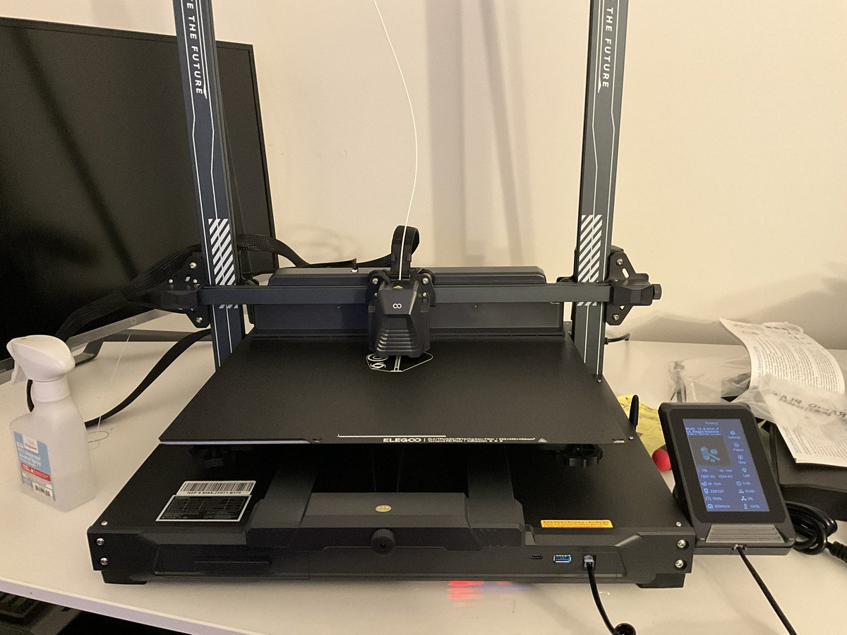 I built my new printer. This thing is massive! I gotta figure out a place for it to go. It’s temporarily setup in my office until I figure out a place for it