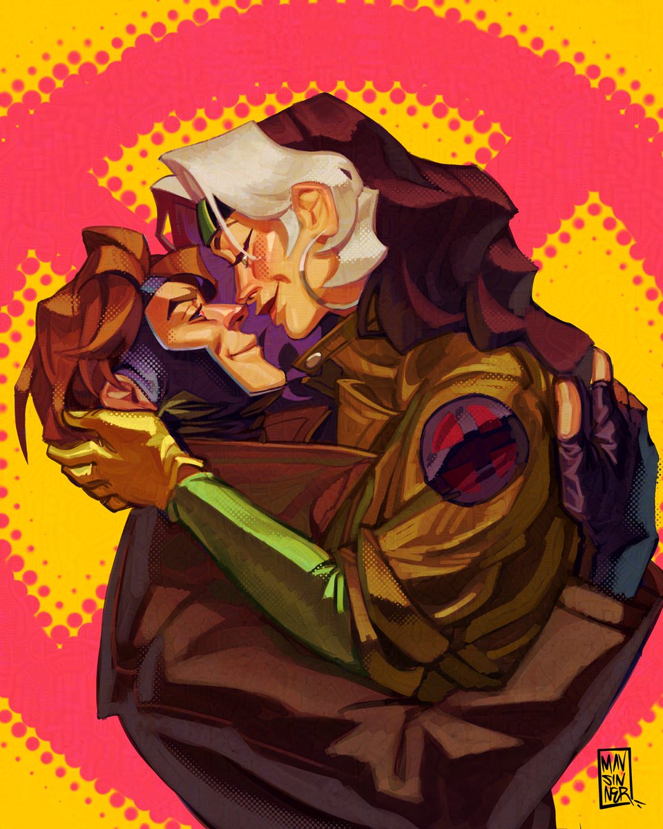 I’ve been meaning to draw these two forever #rogue #gambit #marvel #digitalart #fanart