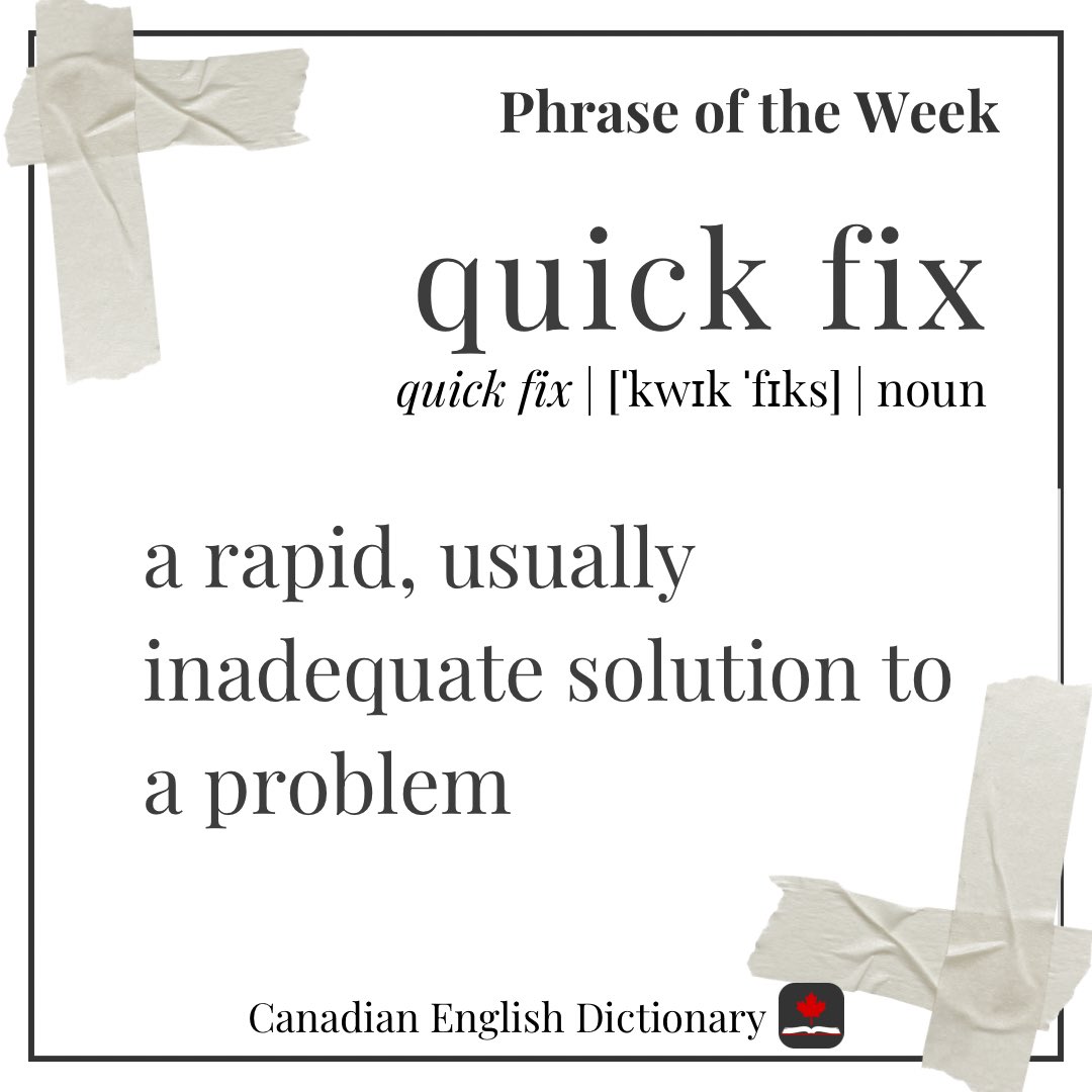 cdndictionary's tweet image. Red Green, handyman from the north,
Made repairs with mainly one source.
With a roll silver-grey,
He’d just stick it and say,
“Problem solved!” (It's a stop-gap, of course.)