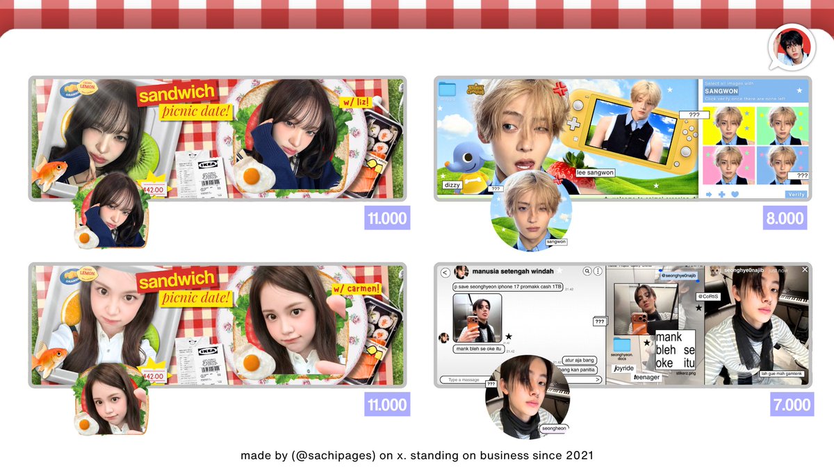 sachipages's tweet image. 𐔌💌 𐦯   help retweet, thanks all–!

                    aku ada layout rs liz, carmen, sangwon dan seonghyeon yang bisa kamu take sekarang juga, bisa juga req chara lain yaa  . . .  feel free to dm me if you’re interested   . . 📷  ꒱ ⊹

               tags :: #zonauang