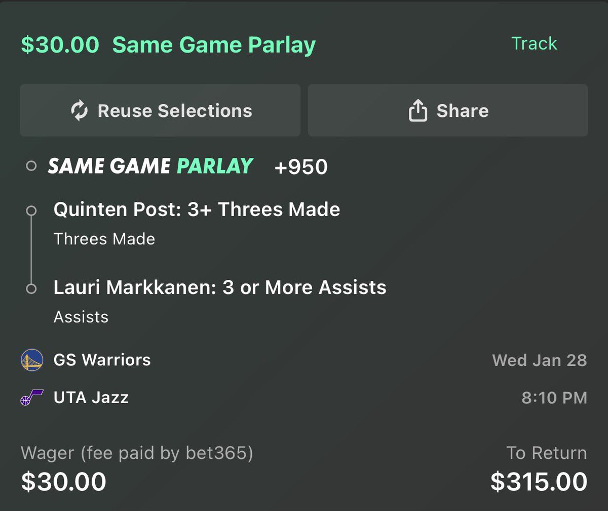 FastMoneyPROP's tweet image. NBA WEDNESDAY COLLAB 🏀

Quinten Post x Lauri Markkanen 🚀

2 AST x 2 3PT - 0.70u 📈
3 AST x 3 3PT - 0.30u 🔥

Collab W/ @DylPicksGreens 🧪