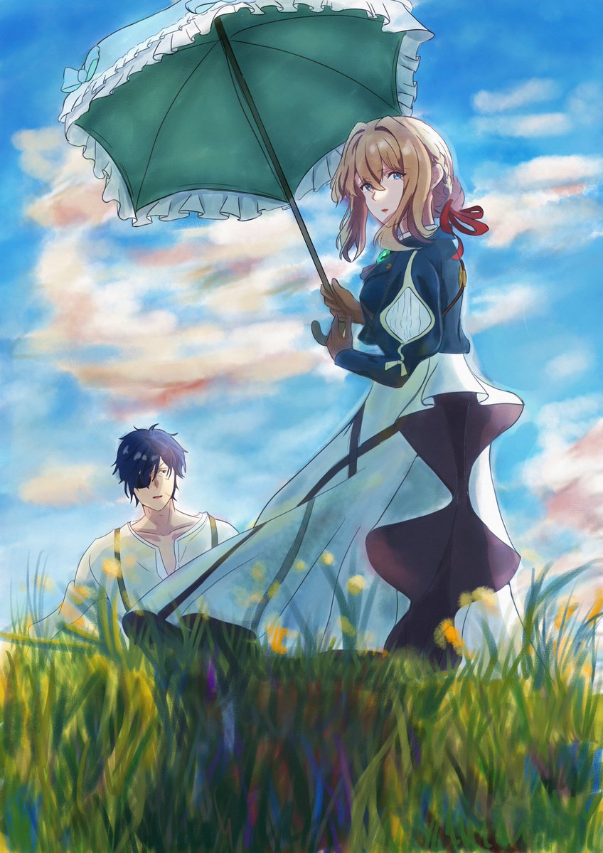 ヴァイオレットエヴァーガーデン✖︎日傘をさす女性
#ヴァイオレットエヴァーガーデン