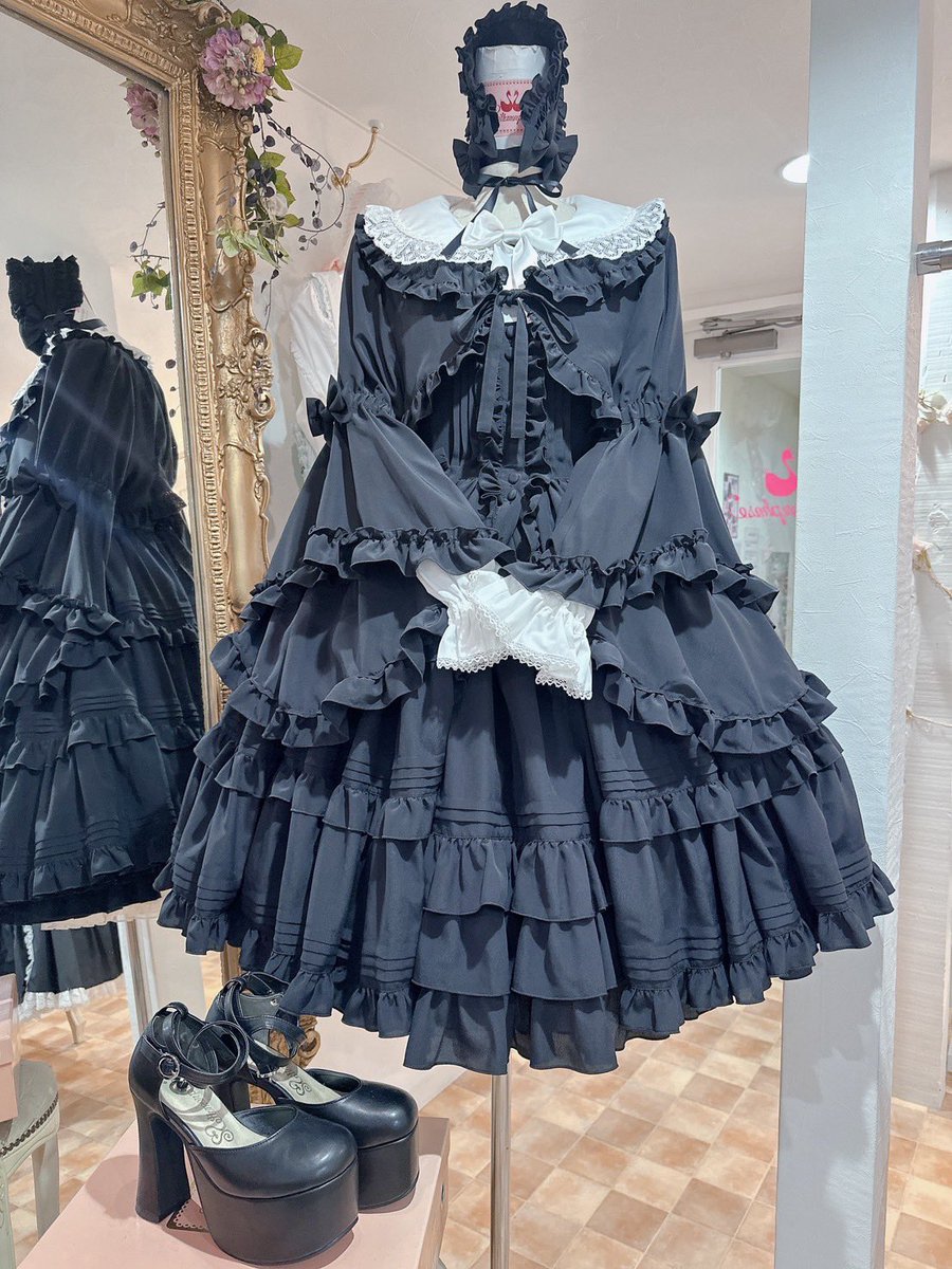 メタモルフォーゼ☆ピンタックJSK☆プラスサイズ☆ボルドー