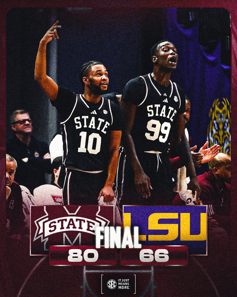 DAWG DUBS 🗣️

<a href="/HailStateMBK/">Mississippi State Men's Basketball</a> X #SECMBB