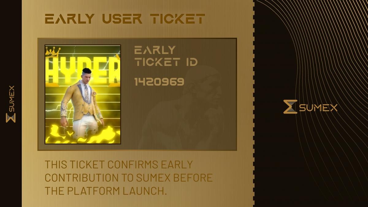 Binodgodop's tweet photo. I want to become one of the EARLY BIRDS in @Sumex_Labs!

Only 15,000 roles - and they’re getting claimed fast.

Their first OG-PASS wave was claimed in just one day, I’m not missing this one.

TGE SOOOOOON!

btw - check out my excellent ticket https://t.co/zGZxLhGHN5