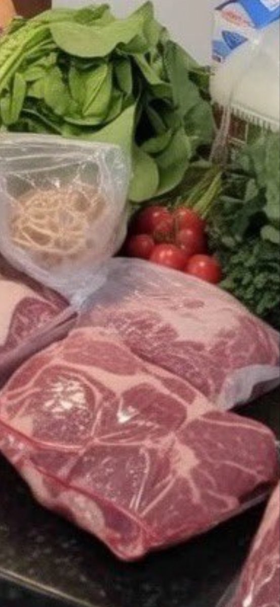 Movie_Zombie's tweet photo. @Noske2K @MbarkCherguia Bro those two things of meat is $115 alone. You’re missing the point. https://t.co/witV8IZ9UR