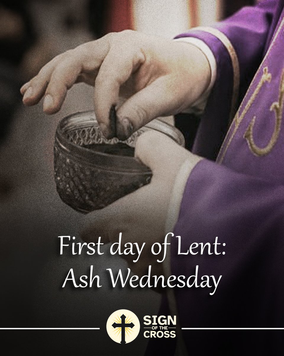 CatholicSOTC's tweet photo. Today is Ash Wednesday, the first day of Lent.

Let us pray,

Grant, O Lord, that we may begin with holy fasting this campaign of Christian service, so that, as we take up battle against spiritual evils, we may be armed with weapons of self-restraint

Amen https://t.co/ApIJIDWpGk