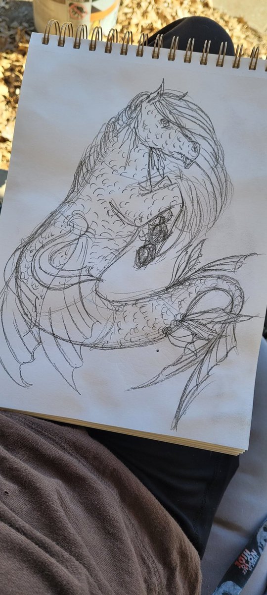 This has got to be the most unique and weirdest thing I've drawn yet. 
#roughsketch #horse #art #ArtistOnTwitter #drawing #sketching #sketch