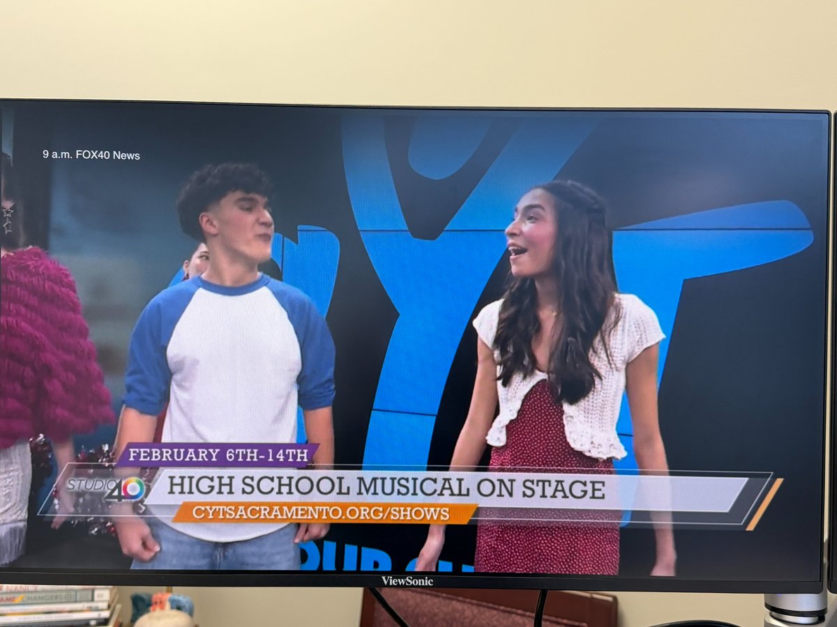 JCap_CA's tweet photo. Many thanks to @AnnouncerScott and @garygelfand @Studio40Live for having @cytsacramento on to promote #HighSchoolMusical! Ella is excited to play Gabriella - come out and see her: https://t.co/bHi68vWHFr https://t.co/7tpQ4S1d2D