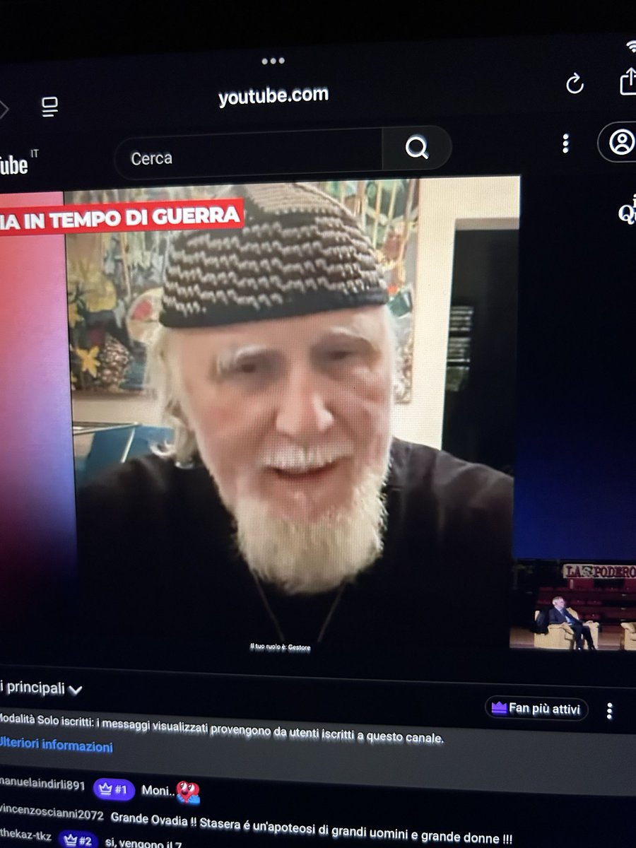 “Sarà gasparri, ex fascista, a dire a me ebreo che sono antisemita? Col suo DDL”
Moni Ovadia
#DemocraziaInTempoDiGuerra