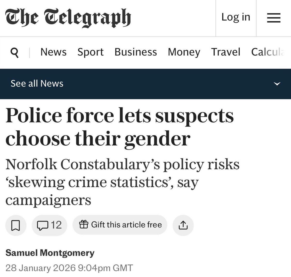 Choosing to be a “woman” gives you more rights than actually being a woman.