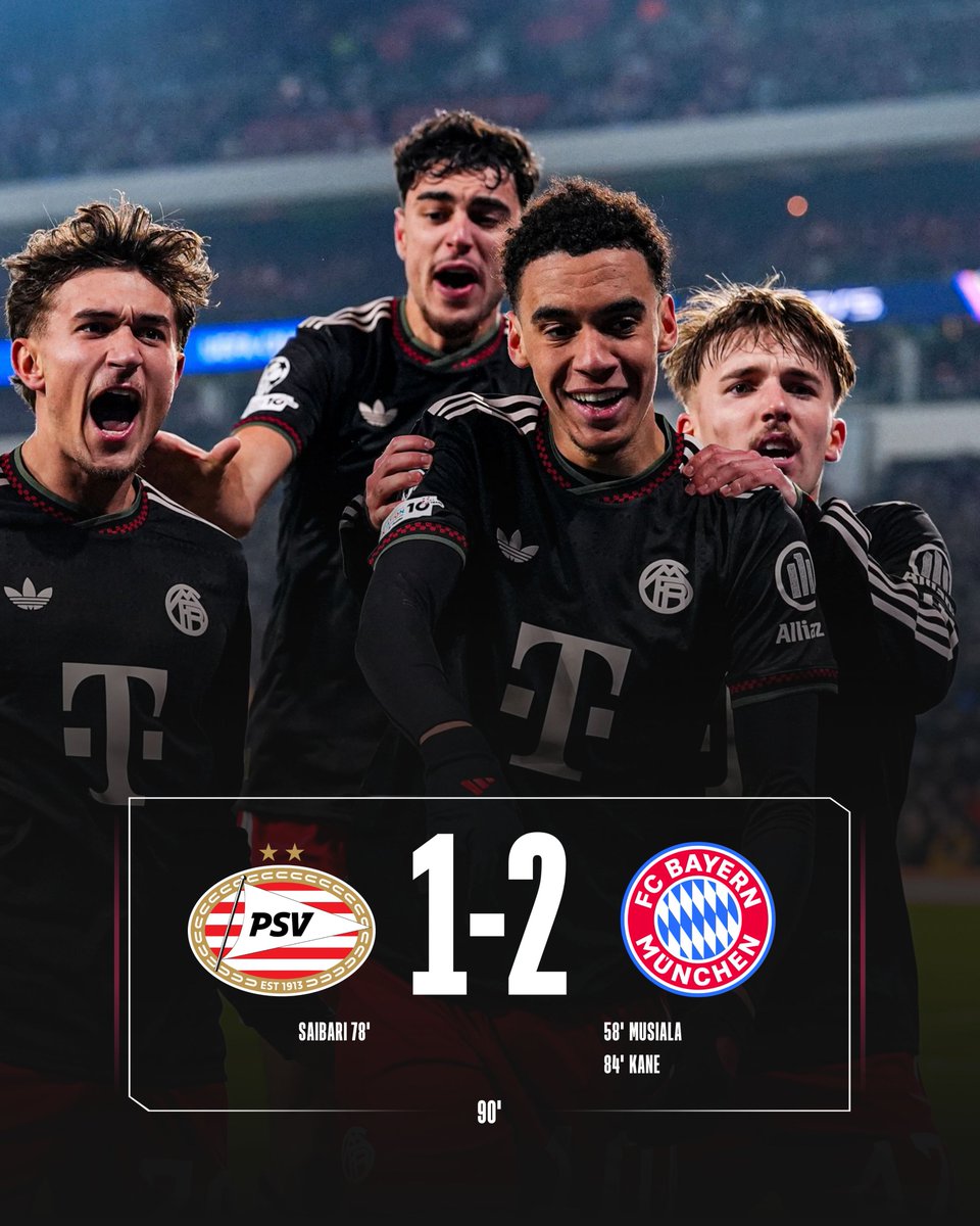 FCBayern's tweet image. Sieg zum Abschluss und Platz 2 in der UCL-Ligaphase! ✅💪