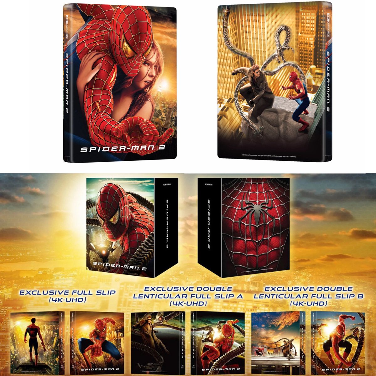 SpiderMan_Newz's tweet photo. Spider-Man 2 4k UHD Steelbook is releasing in April https://t.co/sovJLocXGF