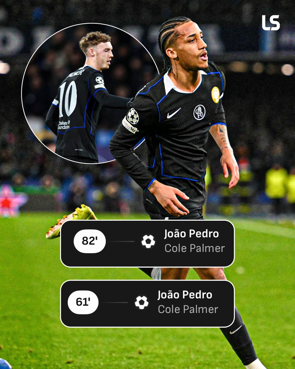 livescore's tweet image. Cole Palmer coming off the bench to feed João Pedro twice 🥶

A sight Chelsea fans will be hoping to see more often 👀