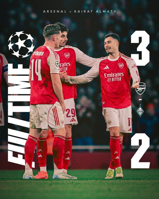 arsenalmtc's tweet photo. A 100% record in the league phase. Onto the next ✊ https://t.co/VL3og9V8xd