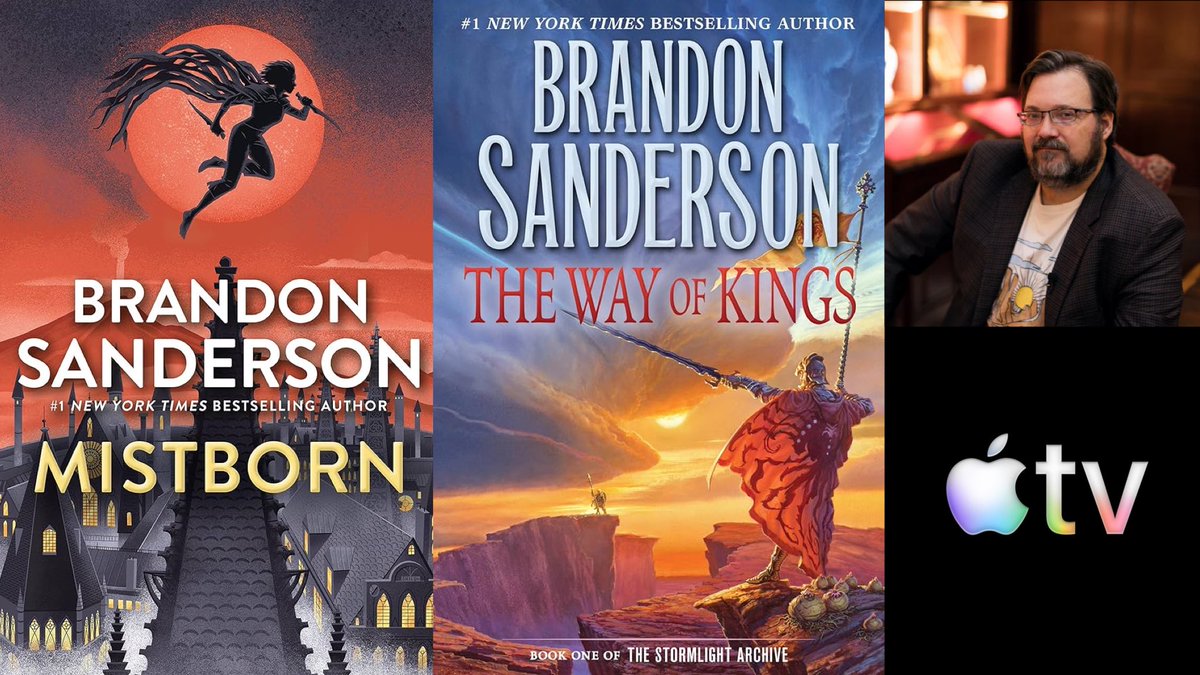 AppleTVNewsHub's tweet image. #AppleTV has secured the rights to the Cosmere, the fantasy universe created by author Brandon Sanderson!

The #Mistborn series will be adapted into feature films, following metal-using magicians who attempt to overthrow a despotic empire.

#TheStormlightArchive will become a TV…