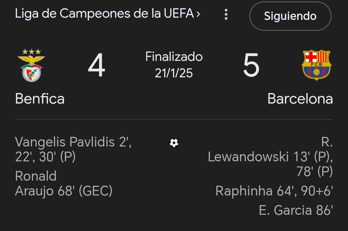 Ganarle al Benfica no es para todos. 😎😉