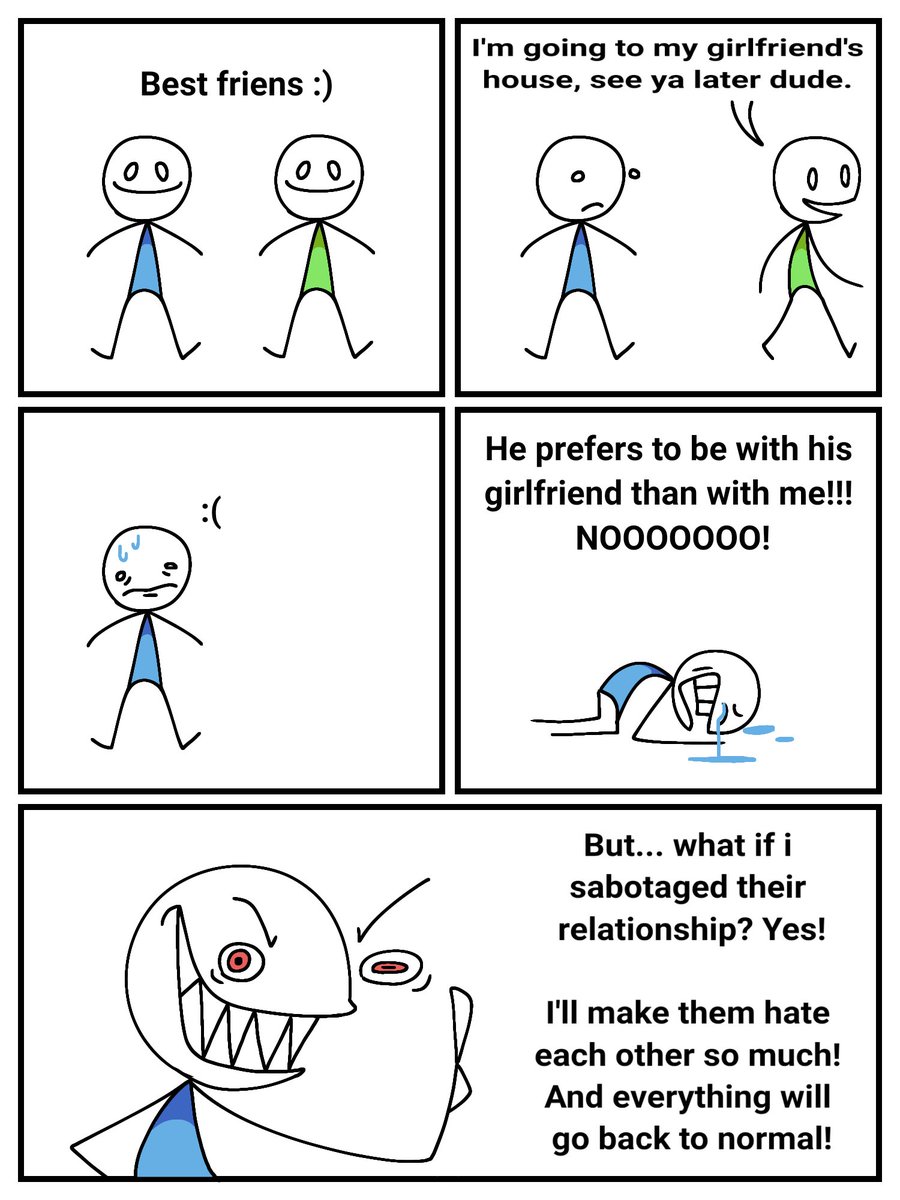 SlimerSlimy's tweet image. Best friens :)