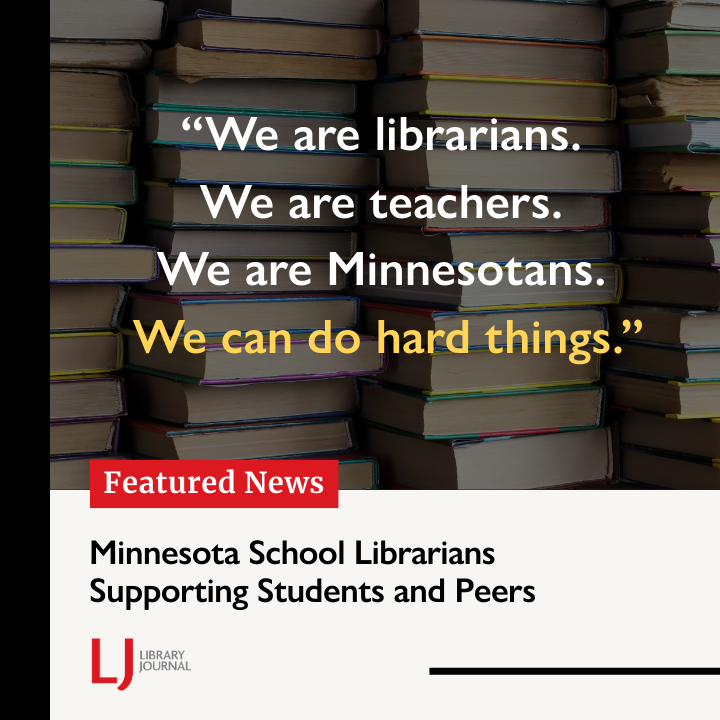 As ICE raids continue in Minneapolis and St. Paul, MN (MSP), the school day is anything but normal. Read more about how school librarians are supporting students and peers: hubs.la/Q040Ncff0