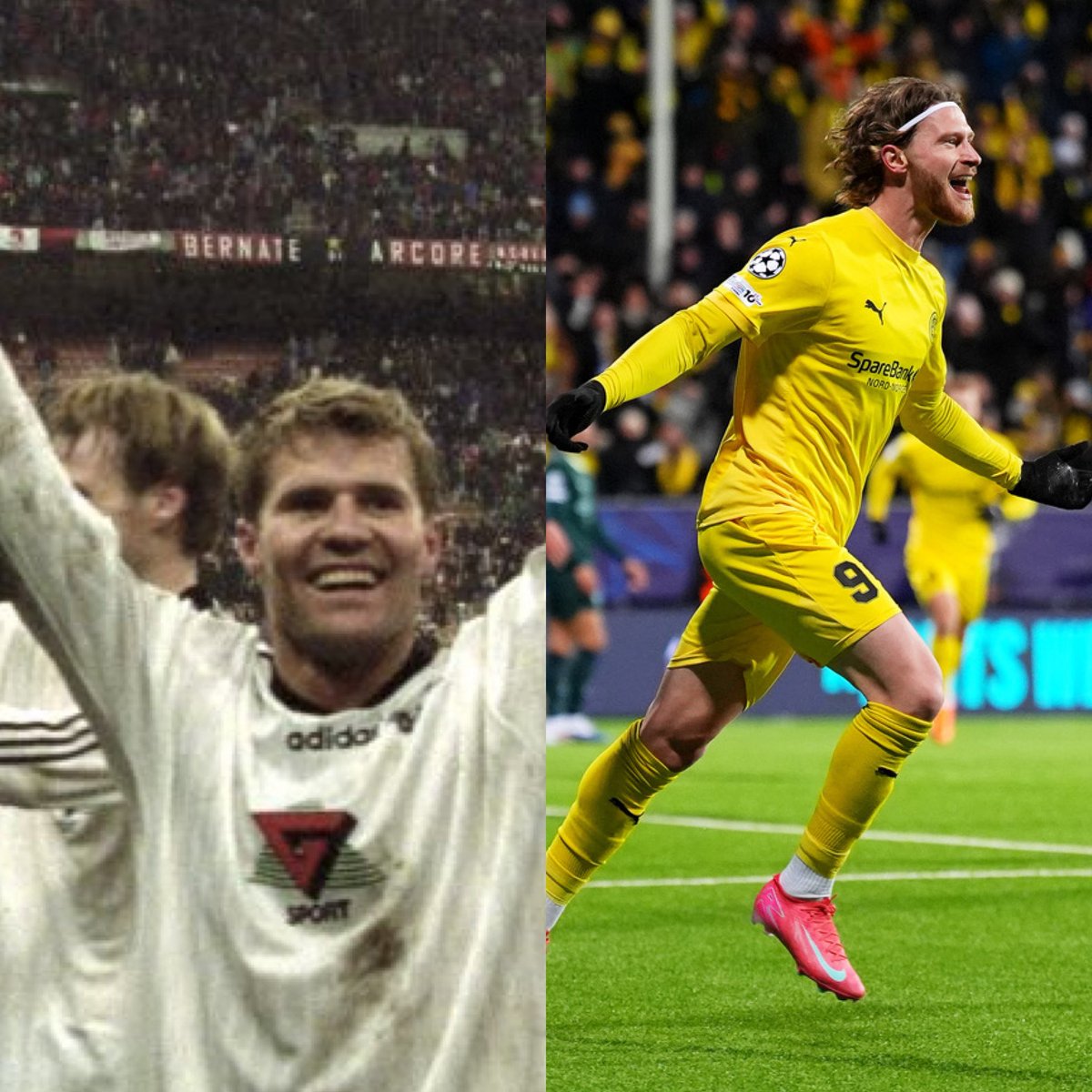 🇳🇴
4 December 1996 - Rosenborg beat AC Milan 2-1 away from home to become the first Norwegian team to make it out of a UCL group stage.

28 January 2026 - Bodø/Glimt beat Atletico Madrid 2-1 away from home to become the second Norwegian team to making it out of a UCL group stage.