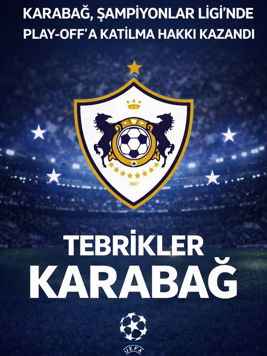 TEBRİKLER KARABAĞ

Karabağ, Şampiyonlar Ligi’nde play-off’a katılma hakkı kazandı

#Fenerbahce #Futbol #Sports #Transfer