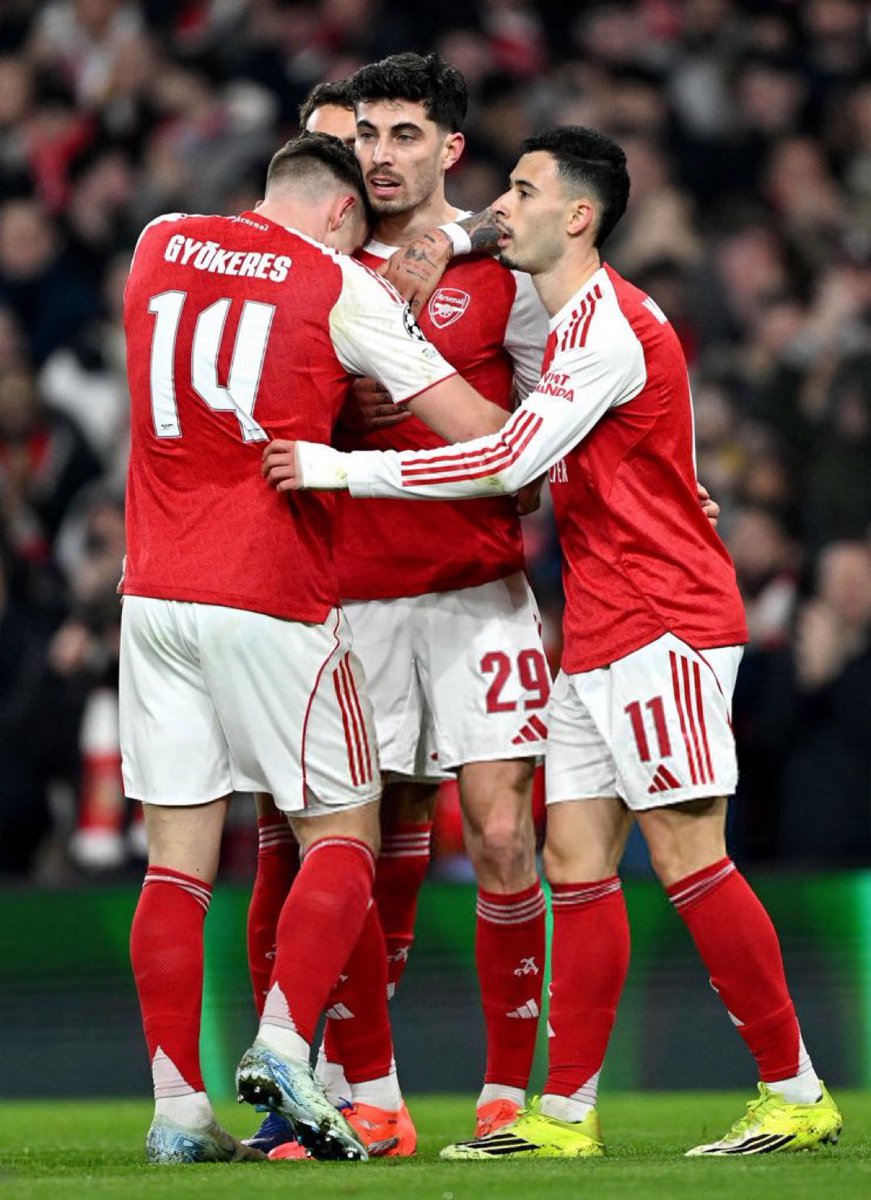 Kai havarts has passed Victor gyokeres more balls in 45 min than he has ever received in his entire arsenal stats....