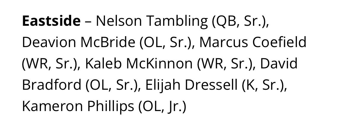 kamphillips352's tweet photo. Thank you to Main Street daily news for nominating me for the big school all area offensive team. https://t.co/XTy3WmgDDx