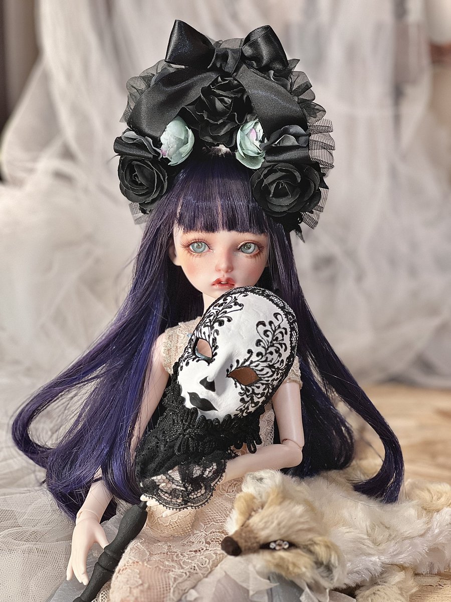 mariedera's tweet image. 🖤🐦‍⬛
Valerie濃い色のウィッグも似合うんだね…！
#imda