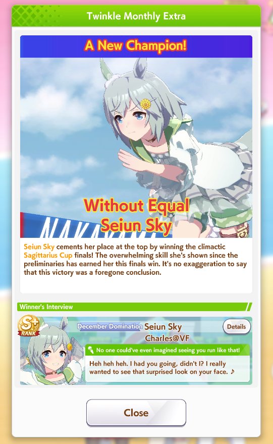 vvvivlosuma's tweet image. WE WIN ARIMA ON GLOBAL TOO
SOLO ACE 70/81 86.4% SOULFUL SOLO ACE OSHI PLAYER
CHEERS TO EVERY RECKLESS DREAMER OUT THERE