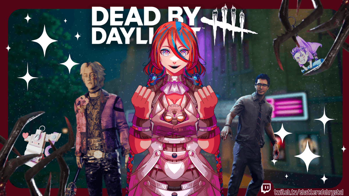 Wanted to make a new image for this occasion but canva deleted all my progress sooooo unfortunately it's just the normal image!

But alas, we are playing DBD with the new Stranger Things 2 dlc!!! (ty friend for it)😍

twitch.tv/shatteredchrys…