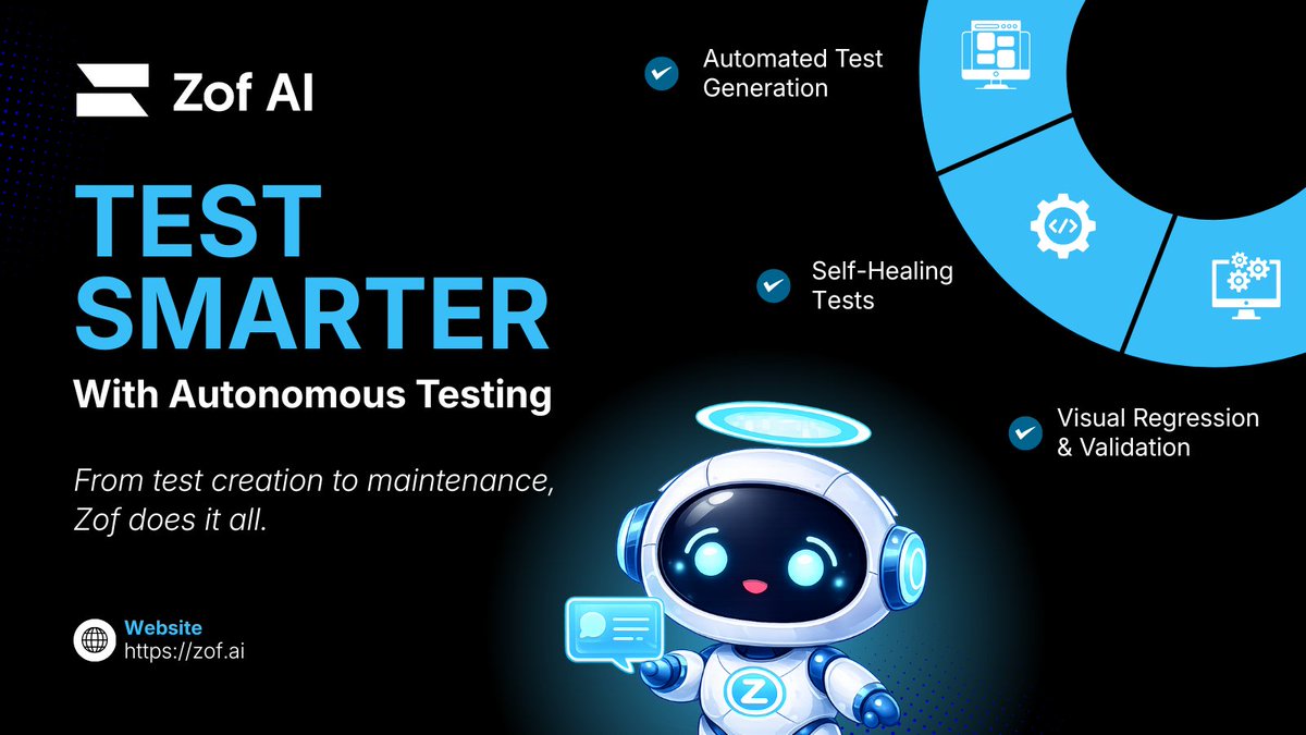 Stop chasing flaky tests.
Let your QA scale itself with accuracy, coverage, and confidence built in.

See what autonomous testing actually looks like → zof.ai

#AutonomousTesting #AIinQA #SoftwareTesting #QAAutomation #TestingAtScale #DevTools #ZofAI