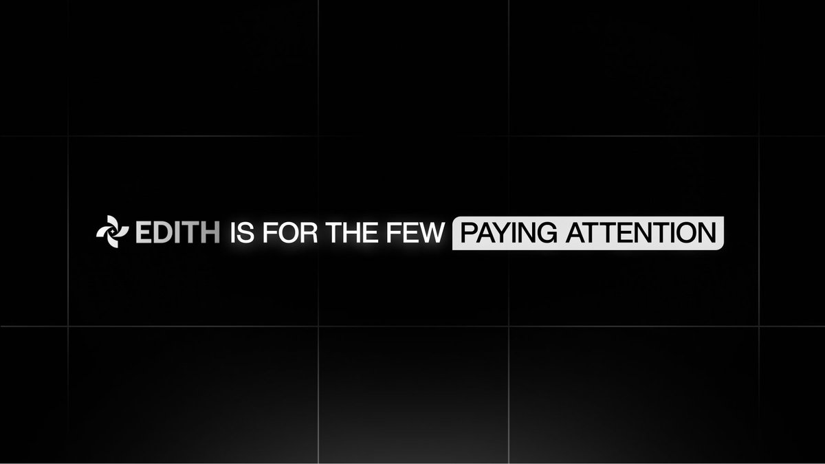 ixrwacapital's tweet photo. The intelligence era is unfolding now. 
Most will use it. 
Some will benefit from it. 
A few will own the systems behind it.

EDITH is for the few paying attention!⚡️ https://t.co/Nu4vNs6Dc3