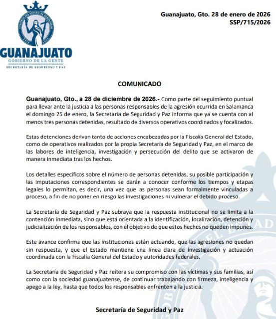 Tres detenidos por la masacre del domingo en Salamanca que provocó la muerte de 11 personas. <a href="/adnnoticiasmx/">adn Noticias</a>