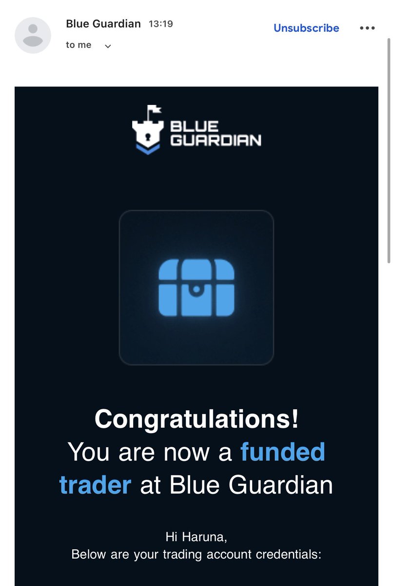 Aeroonfx's tweet image. I’m very delighted and excited to announce that I have successfully received my funded account with @BlueGuardiancom 💯
Super fast KYC approval and a smooth process from their amazing team!

Now it’s time to focus on trading and see you all at the payout, Insha Allah 🚀

Thank