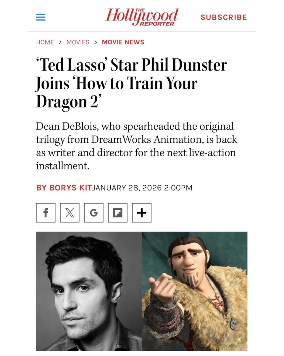 Phil Dunster set to join Universal Pictures’ live-action How to Train Your Dragon 2 as Eret