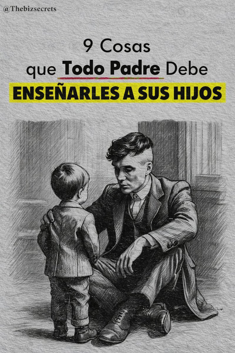 9 Cosas que Todo Padre Debería Enseñar a sus Hijos

 -Hilo- 🧵