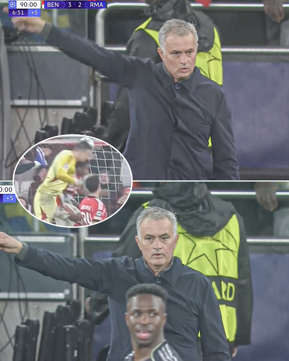 Jose Mourinho was the one who told Anatoliy Trubin to run up to add an aerial threat to the box. 

Trubin did the unthinkable, heading home one of Benfica's most important goals in the last decade 🔥
 
The Special One ✨