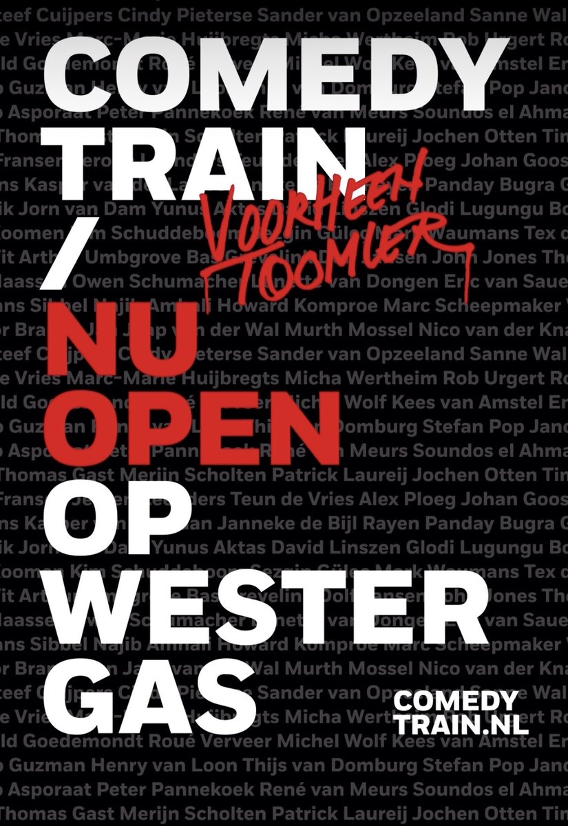 clubToomler's tweet image. De nieuwe club is open op Westergas! Met een zaal beneden en een zaal boven! 🎙️🔥

Er is dubbele programmering, dus veel nieuwe shows! Waaronder dubbels, actualiteiten, internationals en meer!

Zien we je snel? Kaarten via Comedytrain.nl/Tickets 

#Comedytrain #VoorheenToomler