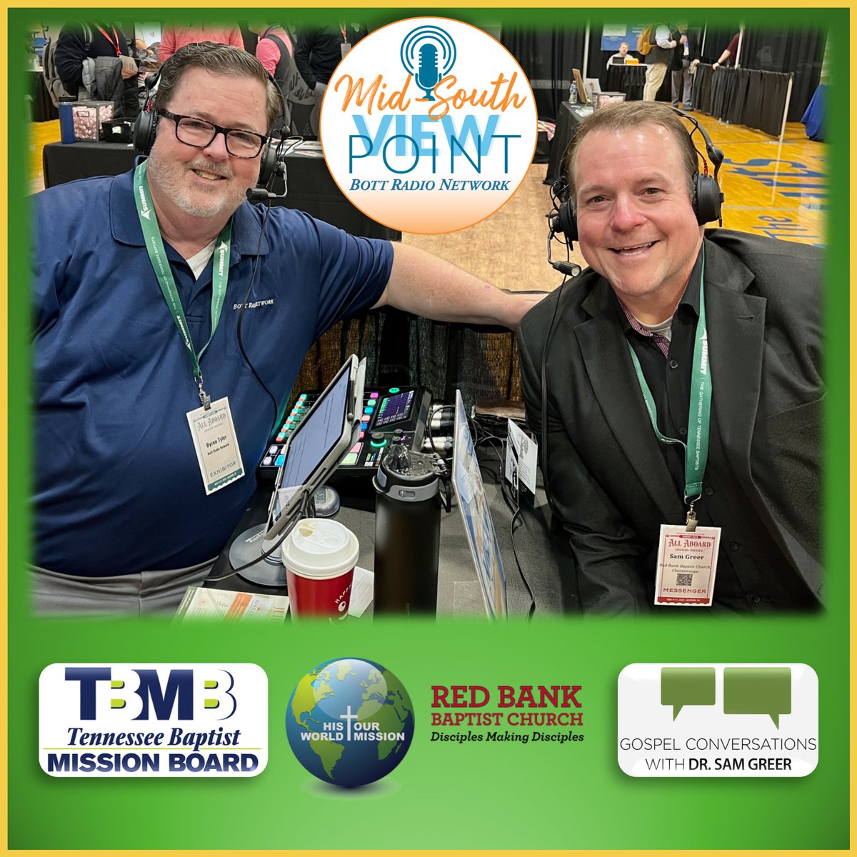 Mid-South View Point #radioshow Pastor Sam Greer of Red Bank Baptist Church in Chattanooga about connecting people with the Gospel of Jesus Christ. Listen THU 01/29 3PM #AM640 #FM100.7 #MemphisRadio or stream live at bottradionetwork.com/audio-player/?… #pastors
