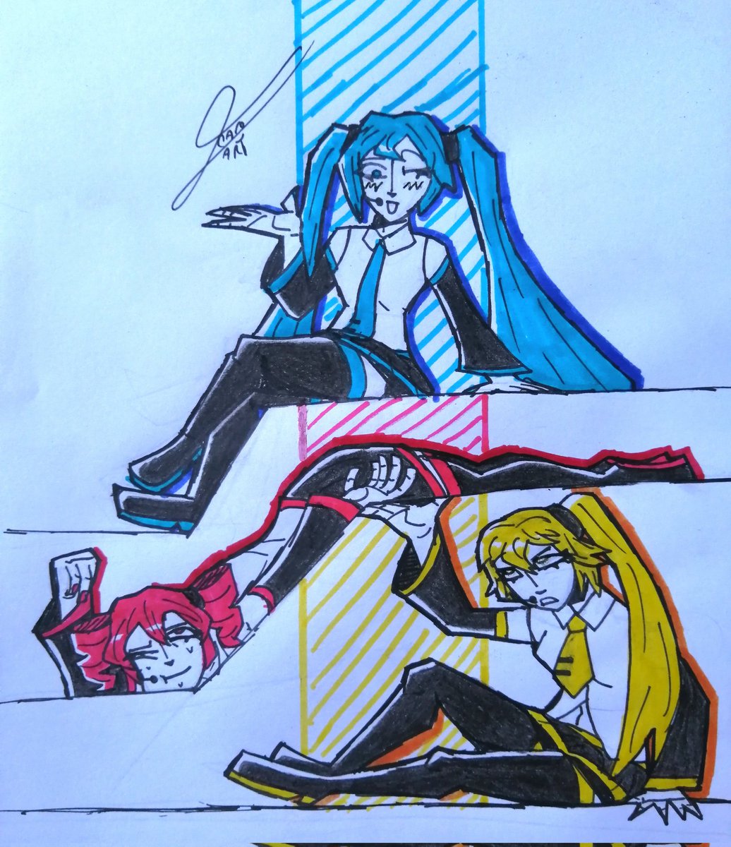 Triple baka :]
#HatsuneMiku #KasaneTeto #akitaneru #fanart