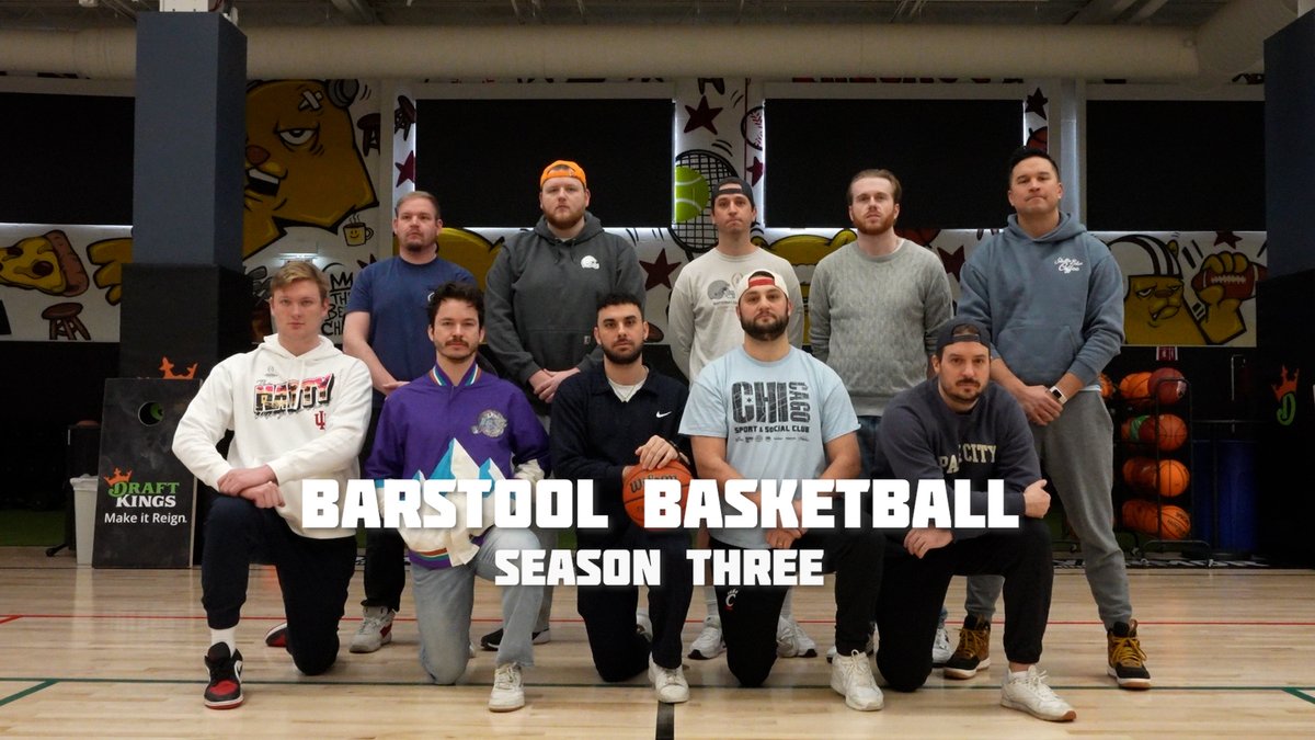 Episode One of Barstool Basketball Season Three will be live tonight at 8 PM ET/7 PM CT

Come watch the Yuggernauts journey to men's league glory and all the behind the scenes that have gone down the past few months. Will be on my YouTube channel tonight