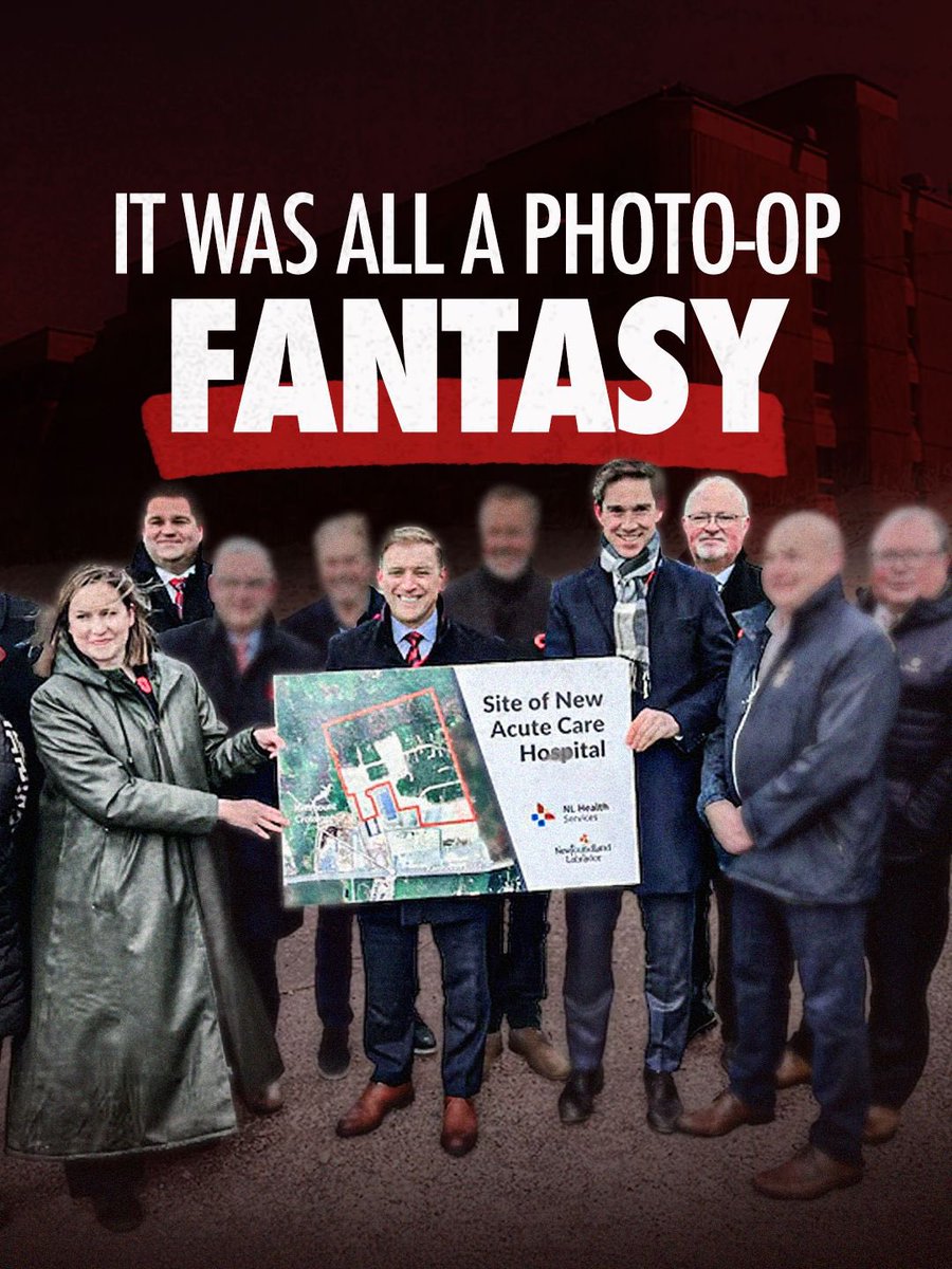 It was all a photo-op fantasy.

The Liberals promised a brand-new hospital - but there was no funding, no timeline, and no plan. Just a press conference and empty words.

They tried to sell a dream, but instead, they left behind a billion-dollar deficit nightmare.

Now they’re